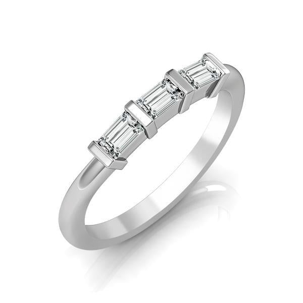Diamond Band 0.2 ct tw Baguette 14k White Gold
