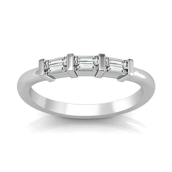 Diamond Band 0.2 ct tw Baguette 14k White Gold