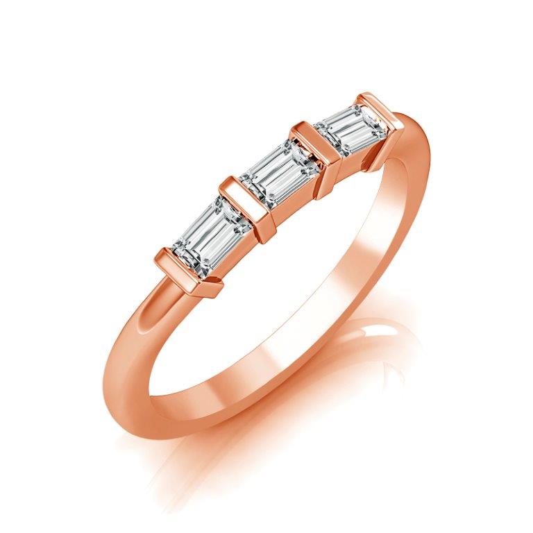 Diamond Band 0.2 ct tw Baguette 18k White Gold