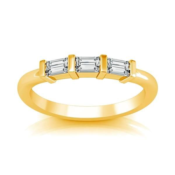 Diamond Band 0.2 ct tw Baguette 14k Yellow Gold