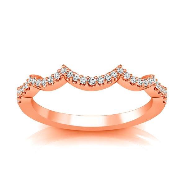 Diamond Band 0.13 ct tw Round 14k Rose Gold