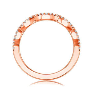 Diamond Band 0.13 ct tw Round 14k Rose Gold