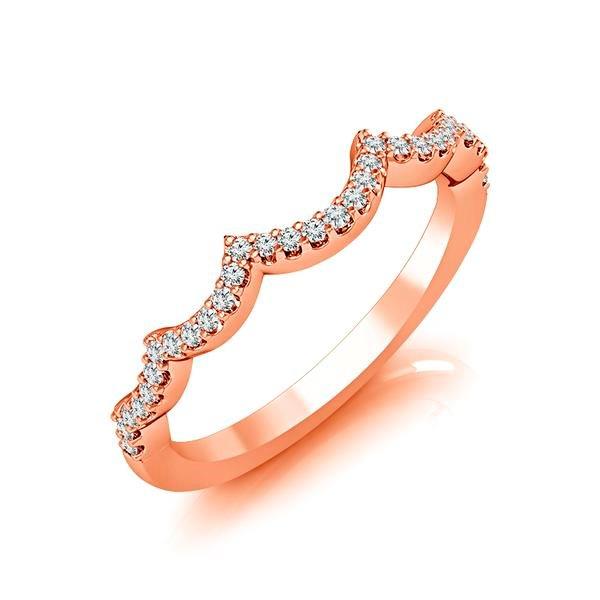 Diamond Band 0.13 ct tw Round 18k Rose Gold