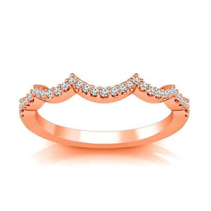 Diamond Band 0.13 ct tw Round 18k Rose Gold