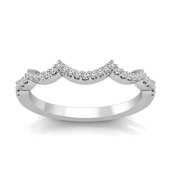 Diamond Band 0.13 ct tw Round 18k White Gold