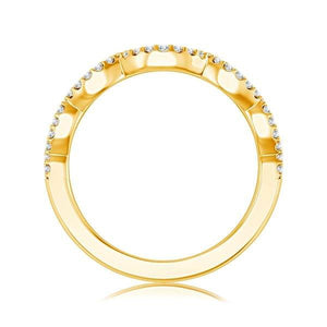 Diamond Band 0.13 ct tw Round 14k Yellow Gold