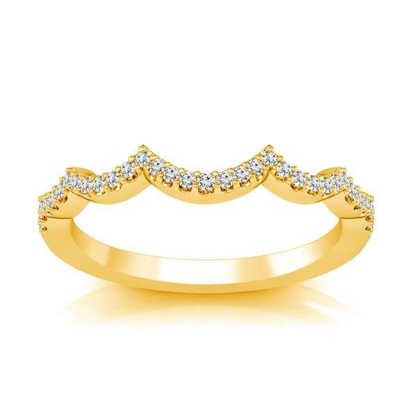 Diamond Band 0.13 ct tw Round 18k Yellow Gold