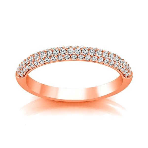 Diamond Band 0.4 ct tw Round 18k Rose Gold