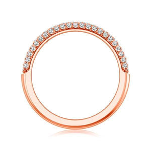 Diamond Band 0.4 ct tw Round 18k Rose Gold