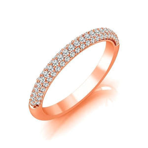 Diamond Band 0.4 ct tw Round 18k Rose Gold