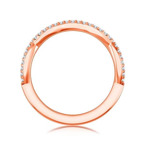 Diamond Band 0.16 ct tw Round 14k Rose Gold