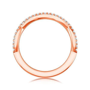 Diamond Band 0.16 ct tw Round 14k Rose Gold