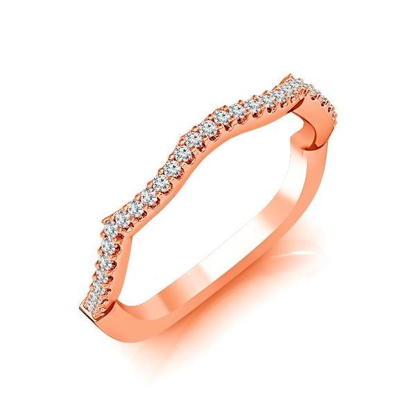 Diamond Band 0.16 ct tw Round 18k Rose Gold