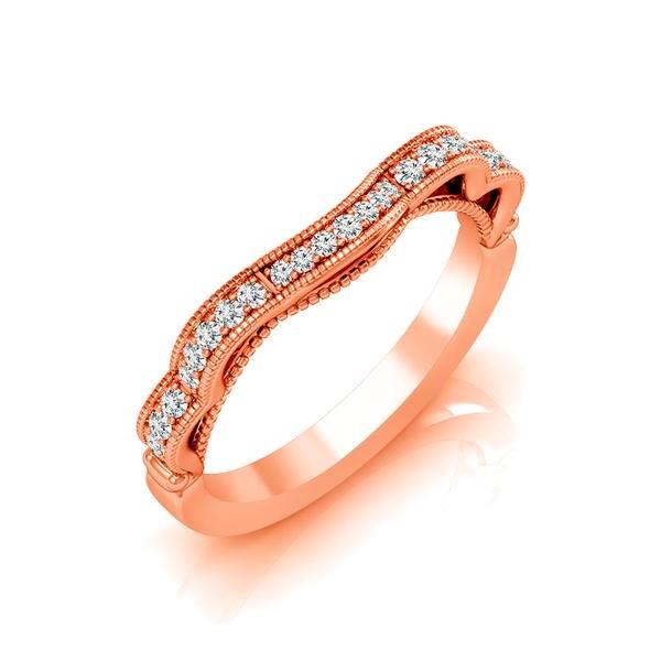 Diamond Band 0.16 ct tw Round 18k Rose Gold