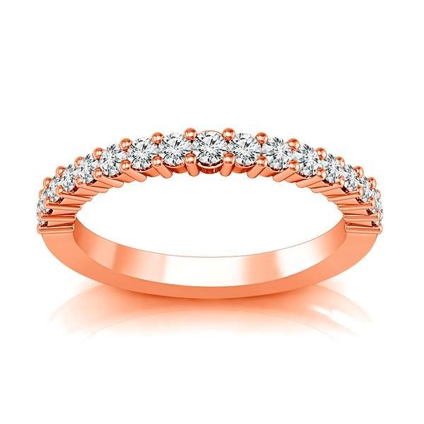 Diamond Band 0.4 ct tw Round 14k Rose Gold