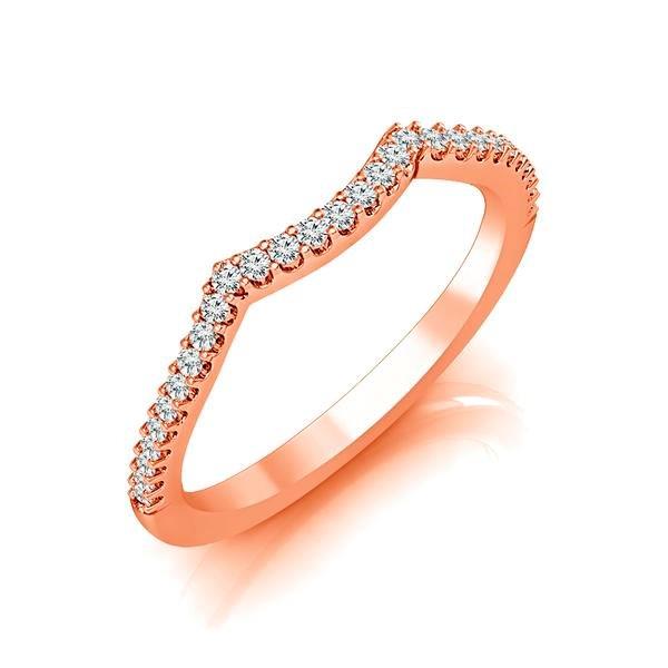 Diamond Band 0.17 ct tw Round 18k Rose Gold