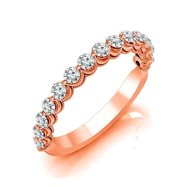 Diamond Band 0.63 ct tw Round 18k Rose Gold