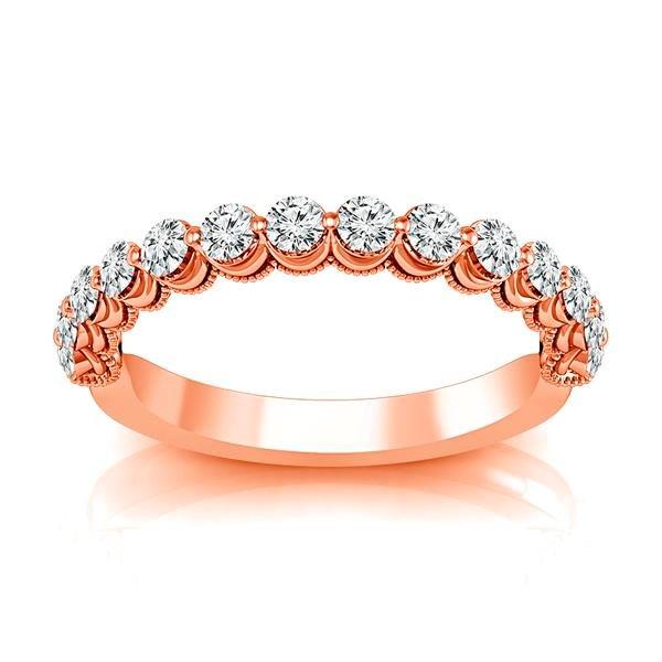 Diamond Band 0.63 ct tw Round 18k Rose Gold