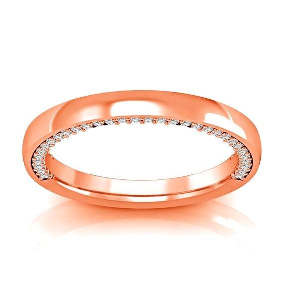 Diamond Band 0.25 ct tw Round 18k Rose Gold