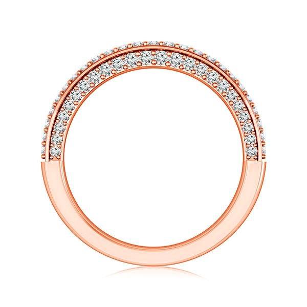 Diamond Band 0.5 ct tw Round 14k Rose Gold
