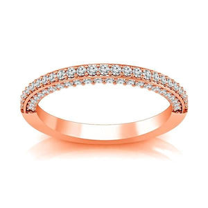 Diamond Band 0.5 ct tw Round 18k Rose Gold