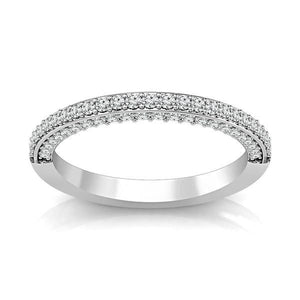 Diamond Band 0.5 ct tw Round 14k White Gold