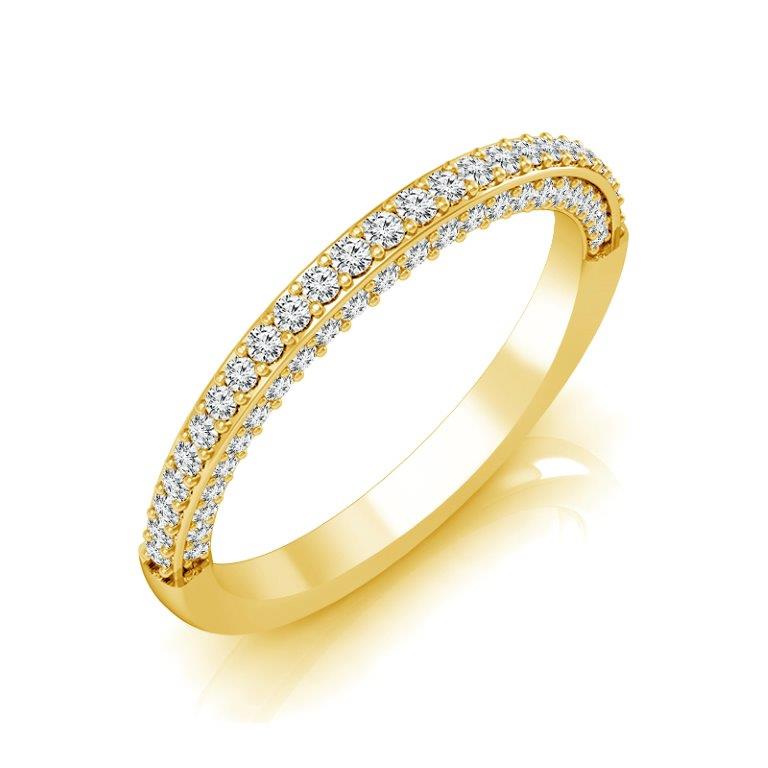 Diamond Band 0.5 ct tw Round 14k White Gold