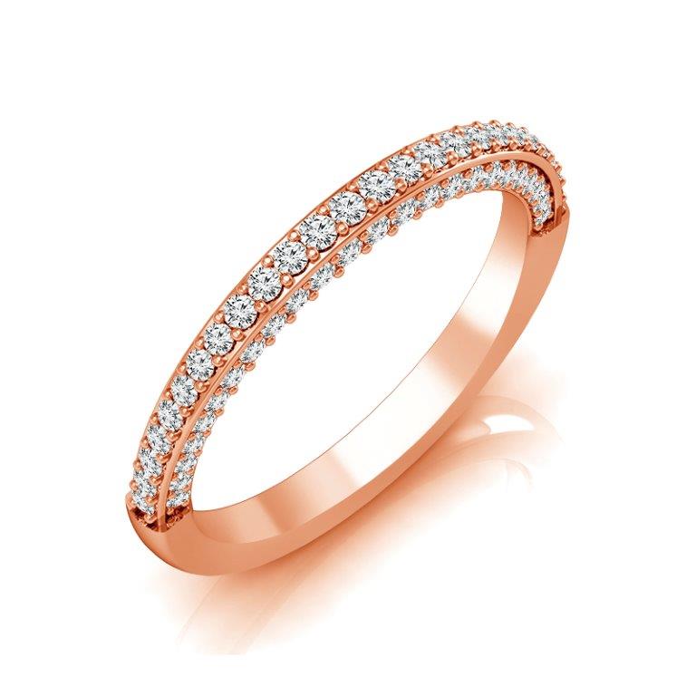 Diamond Band 0.5 ct tw Round 18k White Gold