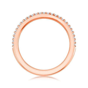Diamond Band 0.16 ct tw Round 14k Rose Gold