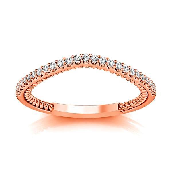 Diamond Band 0.16 ct tw Round 14k Rose Gold