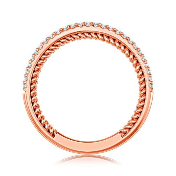 Diamond Band 0.16 ct tw Round 14k Rose Gold