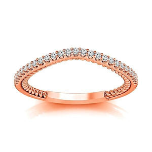 Diamond Band 0.16 ct tw Round 18k Rose Gold