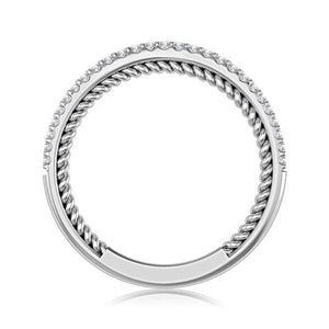 Diamond Band 0.16 ct tw Round 18k White Gold