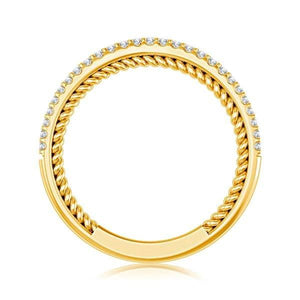 Diamond Band 0.16 ct tw Round 18k Yellow Gold