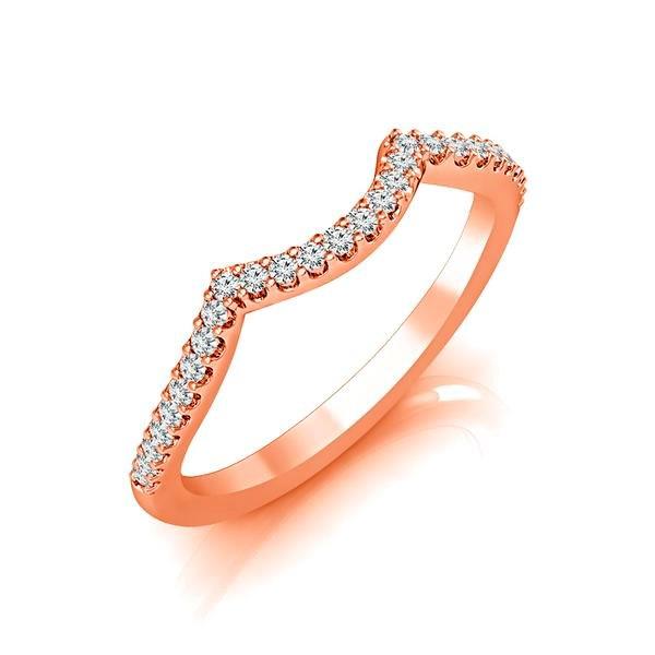 Diamond Band 0.16 ct tw Round 14k Rose Gold