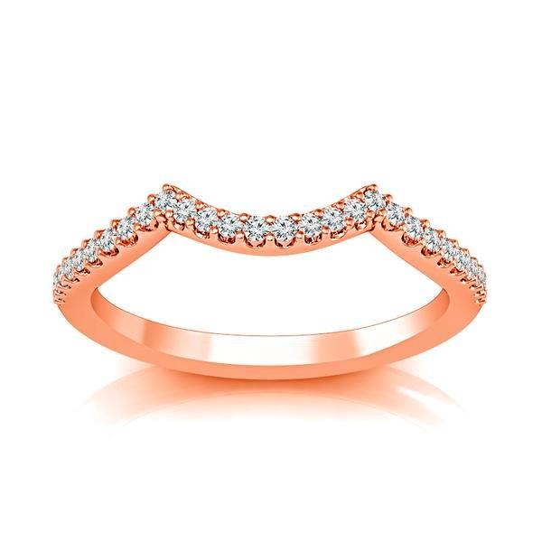 Diamond Band 0.16 ct tw Round 14k Rose Gold