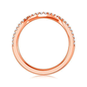 Diamond Band 0.16 ct tw Round 18k Rose Gold