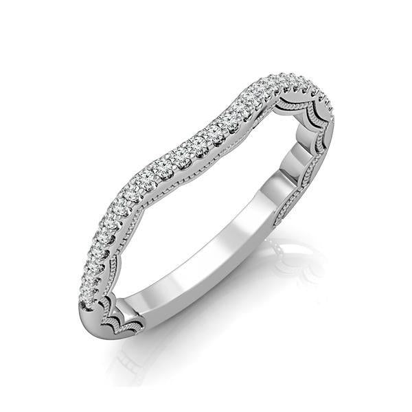 Diamond Band 0.13 ct tw Round 18k White Gold