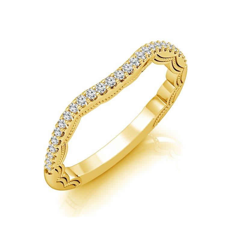 Diamond Band 0.13 ct tw Round 18k White Gold
