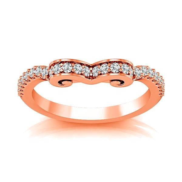 Diamond Band 0.25 ct tw Round 18k Rose Gold