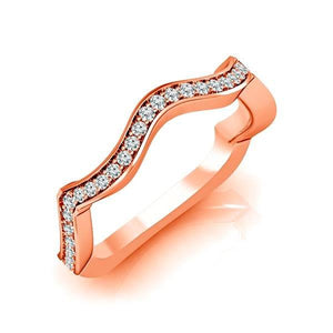 Diamond Band 0.2 ct tw Round 14k Rose Gold