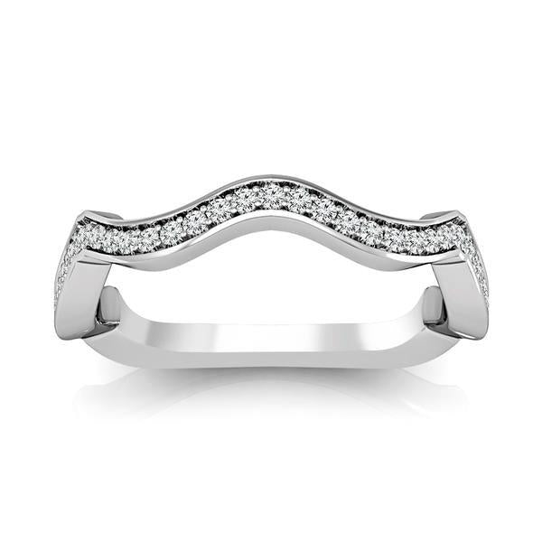 Diamond Band 0.2 ct tw Round 18k White Gold