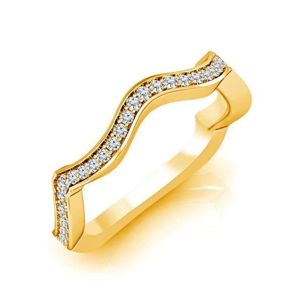 Diamond Band 0.2 ct tw Round 18k Yellow Gold