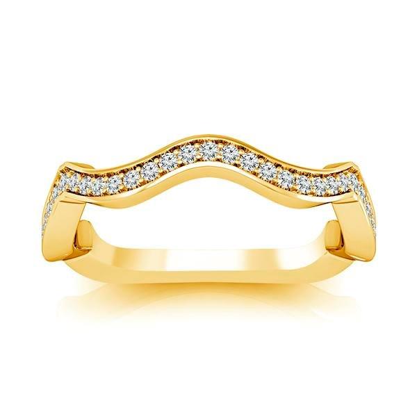 Diamond Band 0.2 ct tw Round 18k Yellow Gold