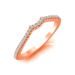 Diamond Band 0.2 ct tw Round 14k Rose Gold