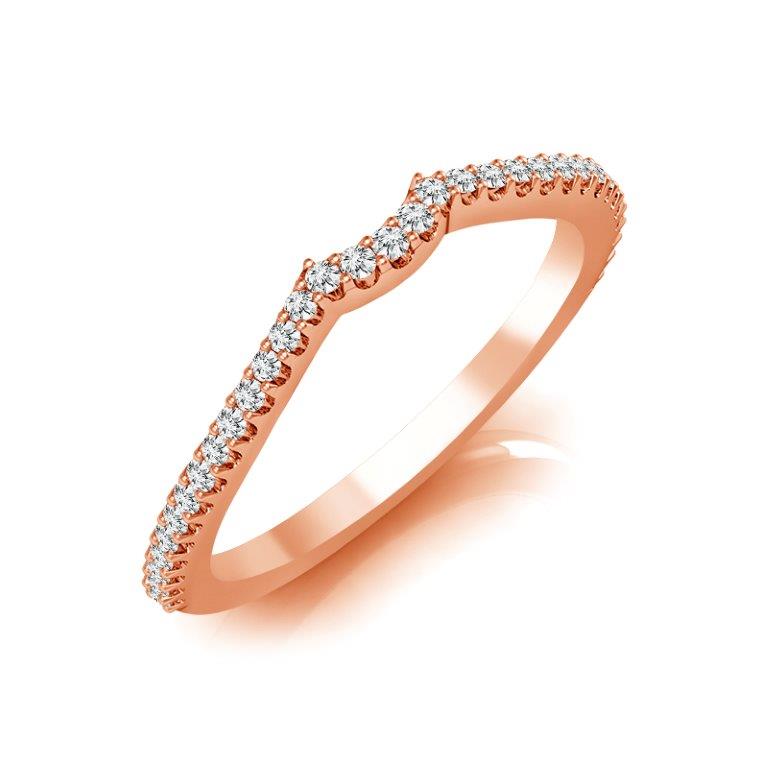 Diamond Band 0.2 ct tw Round 18k White Gold