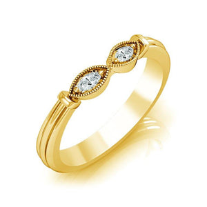 Diamond Band 0.16 ct tw Marquise 14k White Gold