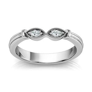 Diamond Band 0.16 ct tw Marquise 18k White Gold