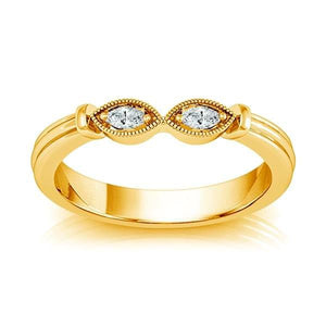 Diamond Band 0.16 ct tw Marquise 14k Yellow Gold