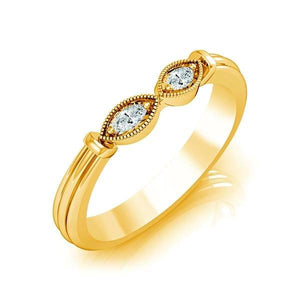 Diamond Band 0.16 ct tw Marquise 18k Yellow Gold